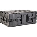 SKB 3RS-4U24-25B MALLE RACK ANTICHOCS 4U, prof.24", cadre fixe, 2x roulettes intégrées, noir