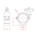 DOUGHTY T58122 HALF COUPLER demi raccord léger, argent