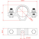 DOUGHTY T30404 UNIVERSAL CLAMP  pince universelle, noir