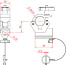 DOUGHTY T57224 TV CLAMP noir