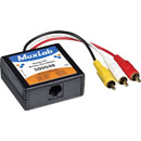 MUXLAB 500048 BALUN VIDEO, AUDIO STEREO ET IR TRAVERSANT 3x RCA mâle, RJ45, vis pour borne, mâle