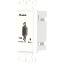 MUXLAB 500041-WP BALUN VIDEO plaque murale, VGA, côté écran, 1-gang US, blanc