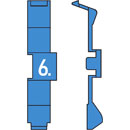 MARQUEURS DE CABLE PC60.6 Retrofit, bleu, bande de 32