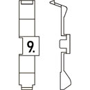 MARQUEURS DE CABLE PC60.9 Retrofit, blanc, bande de 32