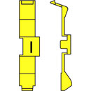 MARQUEURS DE CABLE PC60.I Retrofit, noir sur jaune, bande de 32