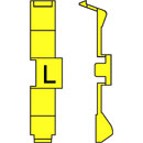 MARQUEURS DE CABLE PC60.L Retrofit, noir sur jaune, bande de 32