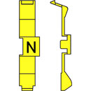 MARQUEURS DE CABLE PC60.N Retrofit, noir sur jaune, bande de 32