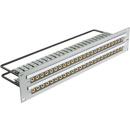 M&M PANNEAU DE CONNEXION GPO 3U, 3x 26 jacks en laiton, espace.mono en continu, anodisé