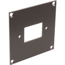 CANFORD PLAQUE DE CONNEXION MODULAIRE UNIVERSAL 1x découpe IEC mâle, gris foncé