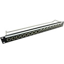 CANFORD CONNECT PANNEAUX DE CONNEX.XLR1U 1x8 Canford XLRM (gauche), 1x8 Canford XLRF (droite), noir