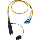 CANFORD FIBRECO connecteur de câble HMA Junior, 4 canaux, MM avec épanoui connecteurs fibre SC, 1m
