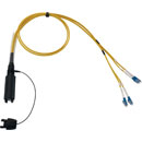 CANFORD FIBRECO connecteur de câble HMA Junior, 4 canaux, MM avec épanoui connecteurs fibre LC, 1m
