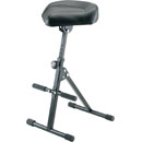 K&M 14047 TABOURET revêtement en similicuir, ressort pneumatique, 650-930mm, noir