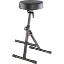 K&M 14061 TABOURET revêtement en similicuir, ressort pneumatique, round, 645-925mm, noir