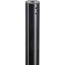 K&M 24650 PIED ENCEINTE sol, base carrée, charge 20kg, 1420-2420mm, vis de serrage, noir