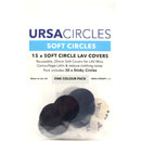 URSA STRAPS SOFT CIRCLES BONNETTE MICRO tissus doux, noir (pack de 15 Circles/30 Stickies)