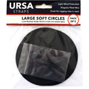 URSA STRAPS LARGE SOFT CIRCLES BONNETTE MICRO tissus doux, noir (pack de 5 Circles/10 élastiques)