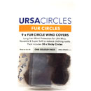 URSA STRAPS FUR CIRCLES BONNETTE MICRO poils longs, marron (pack de 9 Circles/30 Stickies)