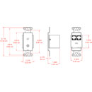 RDL DB-TPS8A EMETTEUR AUDIO actif, 1x entrée jack 3.5mm, E/S Format-A RJ45, noir