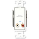 RDL D-TPR2A RECEPTEUR AUDIO actif, deux paires, sort.ligne stéréo, entr./sort. RJ45 Format-A, blanc