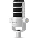 RODE PODMIC USB MICROPHONE dynamique, cardioïde, end address, XLR3/USB-C, blanc