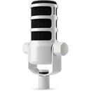 RODE PODMIC MICROPHONE dynamique, cardioïde, end address, blanc