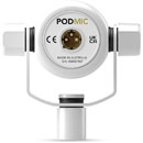 RODE PODMIC MICROPHONE dynamique, cardioïde, end address, blanc