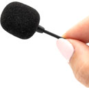 BUBBLEBEE THE MICROPHONE FOAM bonnette pour micro-cravate, XL, diam.orifice 4,5mm, noir, pack de 4