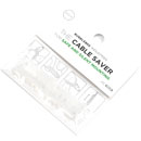 BUBBLEBEE CABLE SAVER pour micro-cravate, blanc, pack de 4