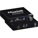 MUXLAB 500485 KIT EXTENDER VIDEO HMDI 2.0/USB sur fibre SM, 4K/60, portée 10km