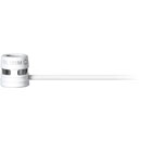 SHURE WL185M MICROPHONE cravate, condensateur, cardioïde, connecteur TA4F, blanc