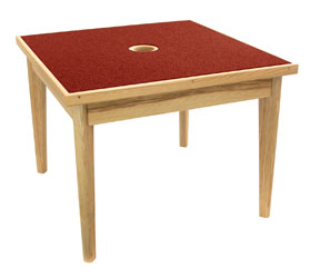 CANFORD TABLE ACOUSTIQUE frêne, carrée 1000m (indiquer la couleur du tissus)