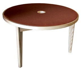 CANFORD TABLE ACOUSTIQUE frêne, ronde 1220mm (indiquer la couleur du tissus)