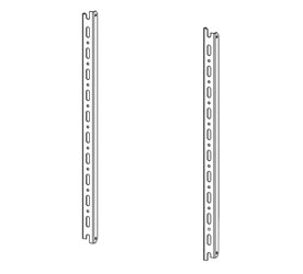 LANDE CORNIERES DE FIXATION VERTICALES pour armoire murale 466E, 1000mm, la paire