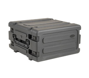 SKB 3SKB-R04U20W ROTO CAISSON RACK ANTI-CHOC 4U, prof.20", étanche, poignée et roulettes, noir