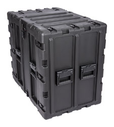 SKB 3RS-14U24-25B MALLE RACK ANTICHOCS 14U, prof.24", cadre fixe, 2x roulettes intégrées, noir