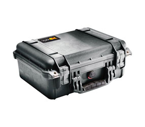 PELI 1450 PROTECTOR MALLE dim.internes 374x260x154mm, avec séparateurs rembourrés, noir