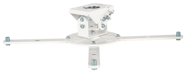 B-TECH BT899XL SUPPORT POUR PROJECTEUR plafond, jusqu'à 25kg, inclin./rot., tige 98.5mm, blanc