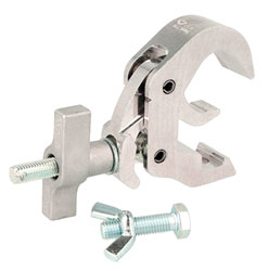 DOUGHTY T58305 TRIGGER CLAMP slimline, collier de serrage + boulon M10 x 25 & écrou papillon, argent