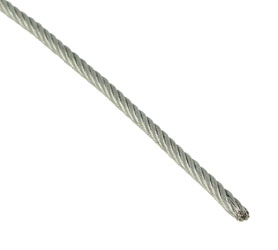 DOUGHTY T40500 CABLE GALVANISE 2mm, argent