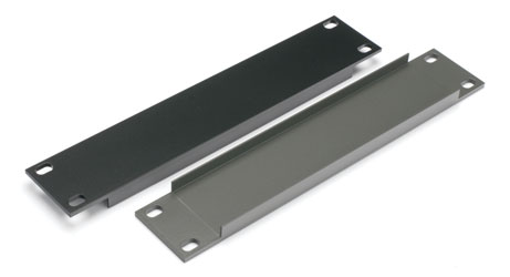 CANFORD PANNEAU VIERGE POUR RACK DEMI LARGEUR 2U, alu. extrudé, noir anodisé