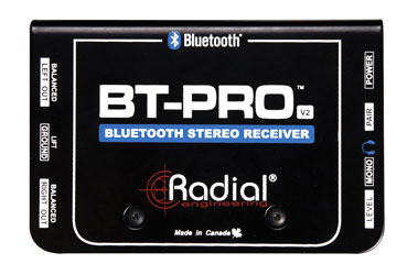 RADIAL BT-PRO V2 BOITE DE DIRECT active, stéréo, entrée Bluetooth