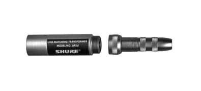 SHURE A95U CONVERTISSEUR D'IMPEDANCE ADAPTATEUR basse vers haute impédance