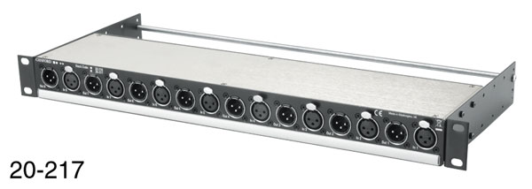 CANFORD ISOLATEUR DE LIGNE analogique, symétrique, entrée/sortie XLR, 10k ohms, 8 canaux, rackable