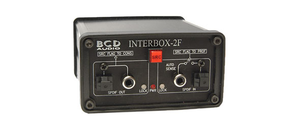 BCD ITB-2F INTERBOX CONVERTISSEUR DE FORMAT audio, bidir., 1x S/PDIF / Toslink vers et de AES