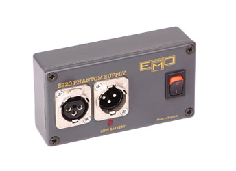 EMO E720 ALIMENTATION FANTOME P48, 1 canal, alim. par batteries PP3