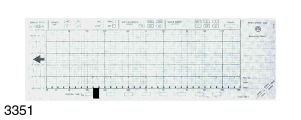 NEUTRIK 3351 CARTE D'ENREGISTREMENT GRAPHIQUE AUDIOGRAPH, pack de 100