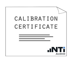 NTI CERTIFICAT DE CALIBRATION pour DL1/DR2