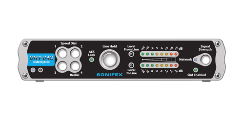 SONIFEX DHY-04G INSERT TELEPHONIQUE numérique, hybride GSM, simple, AES/EBU, Ethernet, à poser