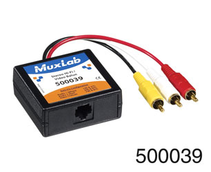 MUXLAB 500039 BALUN VIDEO ET HIFI STEREO 3x RCA MALE, RJ45